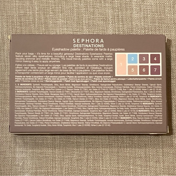 Sephora Destinations Eyeshadow Palette CONCRETE JUNGLE New In Box - Picture 3 of 10